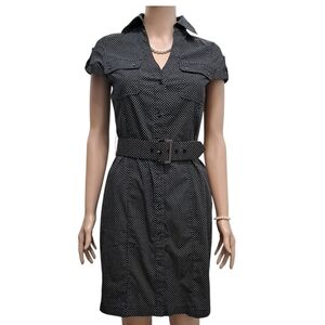 Elegant Black Polka Dot Dress